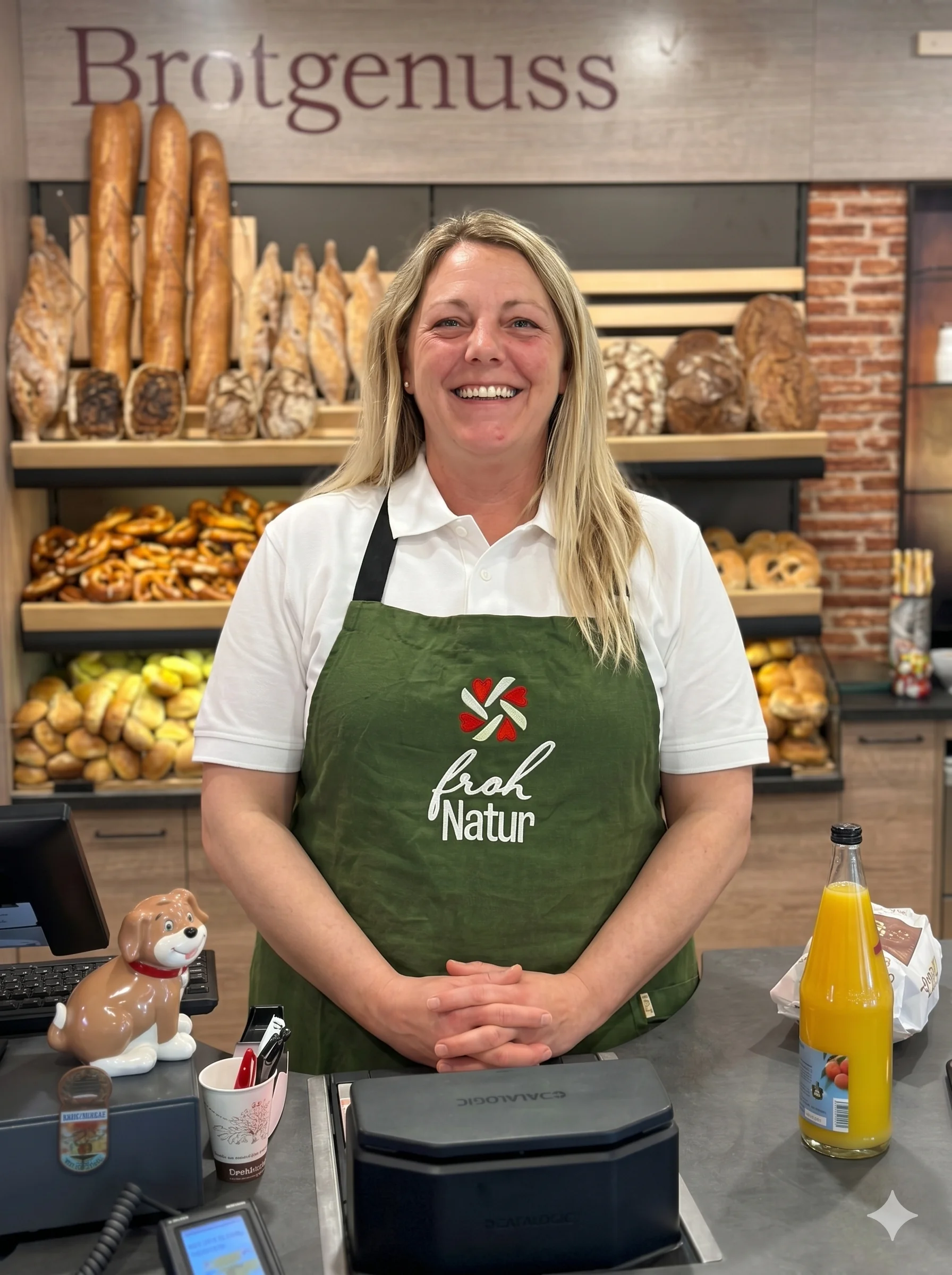 Nadine Huss, Geschäftsführerin Frohnatur Dorfladen und Café Flow Marktgraitz